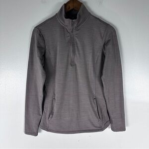 Eddie Bauer Women’s 1/4 Zip Pullover Taupe Medium